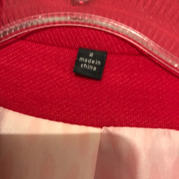 Cabi Collection red Beau bow blazer #3035 cropped size 2 - Picture 10 of 10